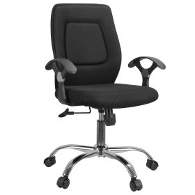 Office Chair Ergonomic Mesh Task Chair with 250LBS Load Bearing Thick Sponge Seat Backrest Adjustable Height 360wivel Wheels Rocking Function