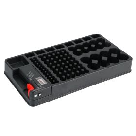 Battery Organizer Storage Case Portable Battery Tester Rack W/ No Lid Snap 110 Capacity Battery Holder For AAA AA 9V C D and Butt