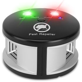 360ltrasonic Pest Repeller Electronic Plug-in Pest Control Mouse Chaser Blocker¥pellent Deterrent with Pressure Wave & Ultrasonic Sound for Indoo