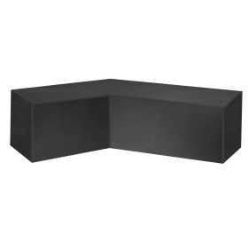 112.6x112.6x32inches Outdoor L Shape Sofa Covers Water Resistant Dustproof Furniture Covers Sectional Sofa Protectors Table Chair Cover Garden Patio