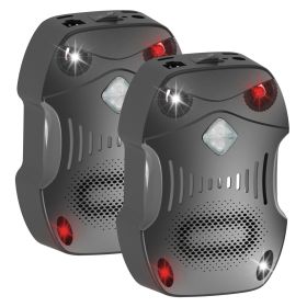 2 Pack Under Hood Ultrasonic Rodent Repeller Rodent Control Deterrent Chaser Blocker for Vehicle Indoor with Strobe Light 3 Power Supplies (Option: Controgl_GPCT5350)