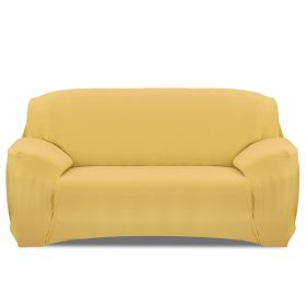 Sofa Cover Printed Stretch Sofa Furniture Cover Soft Sofa Slipcover Polyester Furniture Protector Cover (Option: Yellowg_3S)