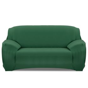 Sofa Cover Printed Stretch Sofa Furniture Cover Soft Sofa Slipcover Polyester Furniture Protector Cover (Option: DKGreegn_3S)