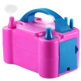 Electric Balloon Pump 600W Balloon Blower Inflator Dual Nozzle for Party Wedding Festival Decoration US/UK (Option: Pgink)(US)