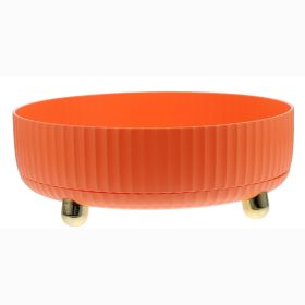 Rotating Makeup Organizer 360pinning Perfume Cosmetic Storage Tray 22LBS Load Countertop Seasoning Container for Lotion Lipstick (Option: gOrange)