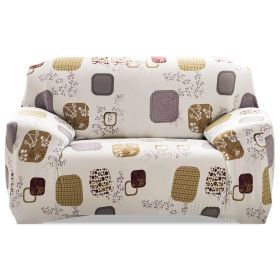 Sofa Cover Printed Stretch Sofa Furniture Cover Soft Sofa Slipcover Polyester Furniture Protector Cover (Option: Blocksg_2S)