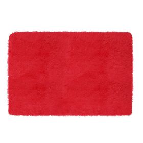 Fluffy Bedroom Rug 48 2.6nti-Skid Shaggy Area Rug Decorative Floor Carpet Mat for Nursery Bedroom Living Room (Option: Red)g_GPCT20)