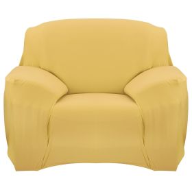 Sofa Cover Printed Stretch Sofa Furniture Cover Soft Sofa Slipcover Polyester Furniture Protector Cover (Option: Yellowg_1S)