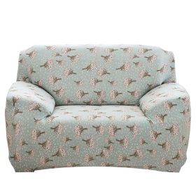 Sofa Cover Printed Stretch Sofa Furniture Cover Soft Sofa Slipcover Polyester Furniture Protector Cover (Option: Hyacingth_2S)