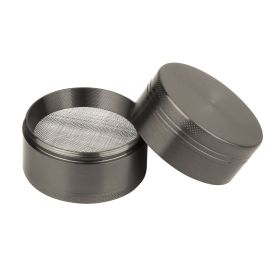Magnetic Herb Spice Tobacco Grinder 2-inch 4-Piece Zinc Alloy Crusher Kitchen Mill with Pollen Scraper (Option: rignder(Grey)