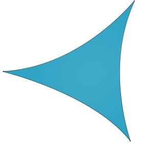 Shade Sail Patio Cover Shade Canopy Camping Sail Awning Sail Sunscreen Shelter Triangle Cover For Kindergarten Playground Outdoor (Option: 1g1In)(BLU)