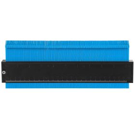 10 inch Shape Contour Gauge Duplicator Plastic Precisely Copy Irregular Shapes Profile Gauge  Measurement (Option: Bluge_10in)