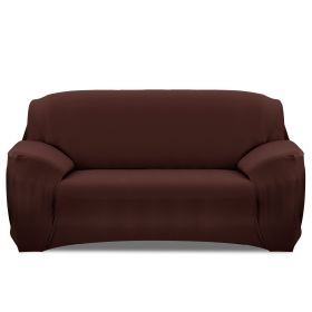 Sofa Cover Printed Stretch Sofa Furniture Cover Soft Sofa Slipcover Polyester Furniture Protector Cover (Option: Coffeeg_3S)