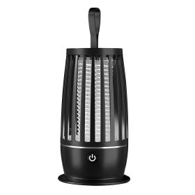 Rechargeable Mosquito Killer Lamp Bug Zapper with Night Light Strap Mosquito Catcher with Max 1615Square Feet Range UV Light for Indoor Outdoor (Option: Black)g_GPCT44)