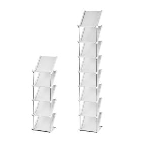 8 Tier Vertical Shoe Rack Narrow Free Standing Storage Organizer for Entryway Space-Saving Stackable Shoe Holder Corner Shoe Tower For Entryway Bedroo (Option: Grey_8Tgier)