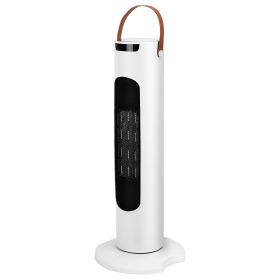 2000W 2 In 1 Oscillating Tower Fan And Heater All Season Heater Fan Combo with 9H Timer Remote Control Overheat Protection (Option: Wghite)