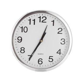 Round Wall Clock Silent Non-Ticking 10-inch Precise Quartz Battery Operated Hanging Clock for Home Office School (Option: SgLV)