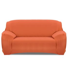 Sofa Cover Printed Stretch Sofa Furniture Cover Soft Sofa Slipcover Polyester Furniture Protector Cover (Option: Orangeg_3S)