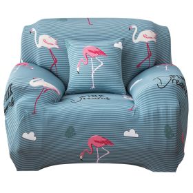 Sofa Cover Printed Stretch Sofa Furniture Cover Soft Sofa Slipcover Polyester Furniture Protector Cover (Option: Flaminggo_1S)