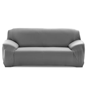 Sofa Cover Printed Stretch Sofa Furniture Cover Soft Sofa Slipcover Polyester Furniture Protector Cover (Option: GRY_3Sg)