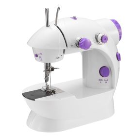 Electric Sewing Machine Portable 2 Speed Overlock Foot w/ Foot Pedal LED Light (Option: inge(UK)