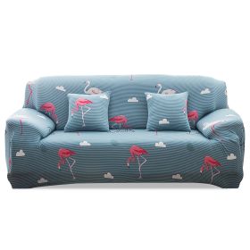 Sofa Cover Printed Stretch Sofa Furniture Cover Soft Sofa Slipcover Polyester Furniture Protector Cover (Option: Flaminggo_3S)