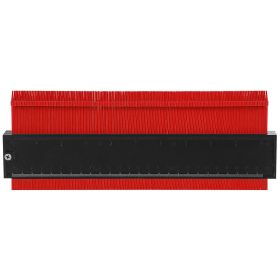 10 inch Shape Contour Gauge Duplicator Plastic Precisely Copy Irregular Shapes Profile Gauge  Measurement (Option: Redg_10in)