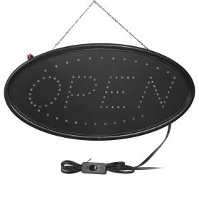 LED Commercial Neon Signage - 18 X 8.5 Inch Oversized Super Bright Advertising Store Sign (Color: Black)